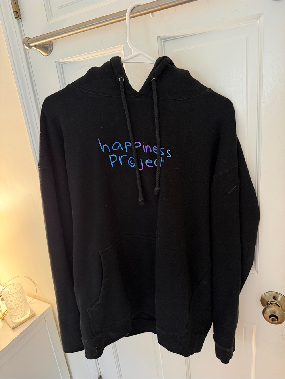 Black Logo Pullover Hoodie